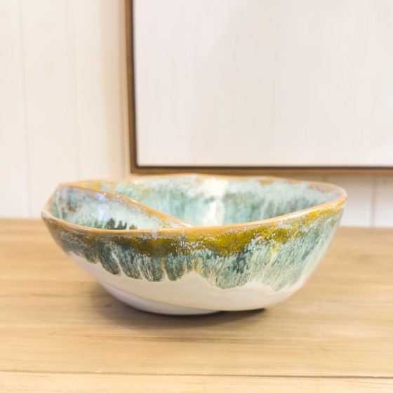 Green Melange Shell Shape Bowl