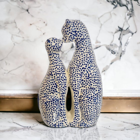 Blue Spotted Kissing Leopards