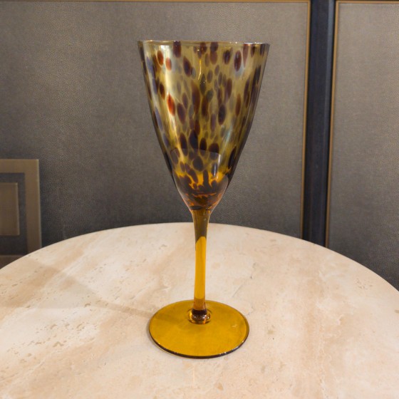 Leopard Print Wine Glass (Sold Individually)
