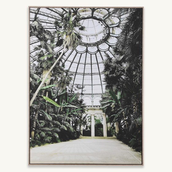 Lush Green Glasshouse Canvas