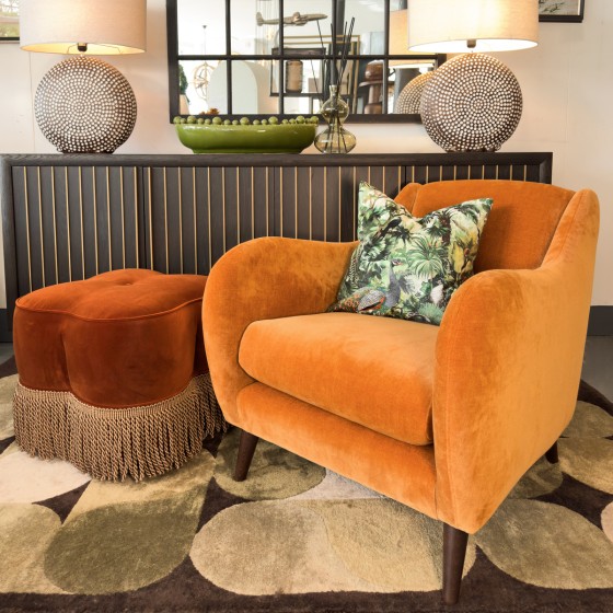 Marmalade Harriet Velvet Accent Chair