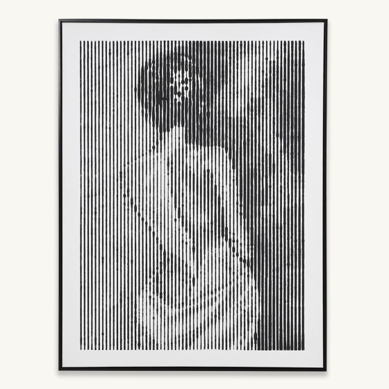 Monochrome Linear Elegant Lady Portrait