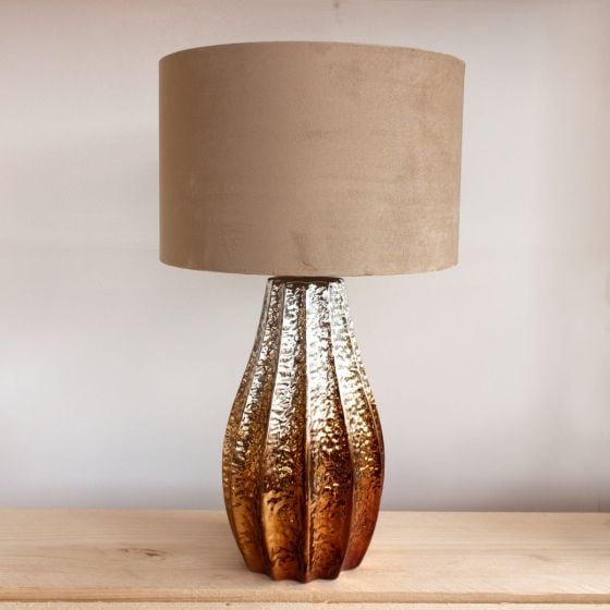Metallic Bronze & Silver Ombre Lamp