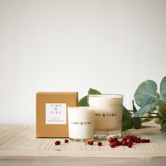 Classic Time & Tide Votive: Black Pomegranate