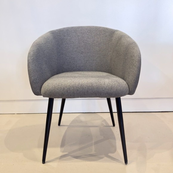 Curved Back Dining Chair - Charcoal