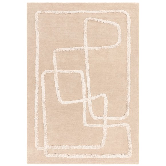 Minimalist Abstract Line Beige Rug - 160x230cm