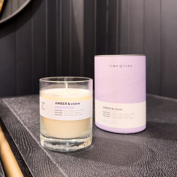 Aurora Collection Candle - Amber & Clove