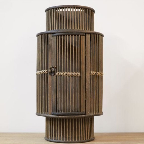 Bamboo Curved Wall Sconce - Dark