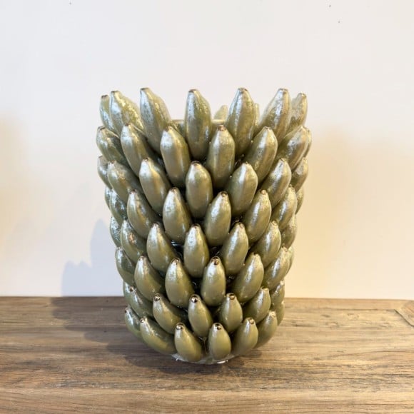 Gold Sculptural Banana Vase