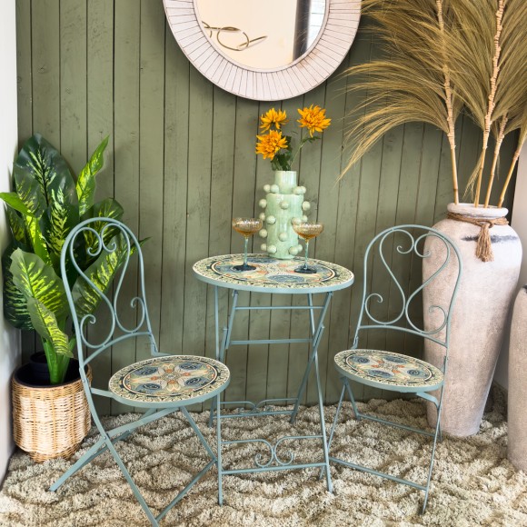 Biarritz Mosaic Garden Set - 2 Seater