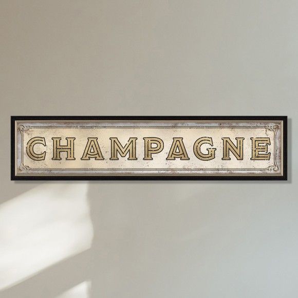 Champagne Wall Sign