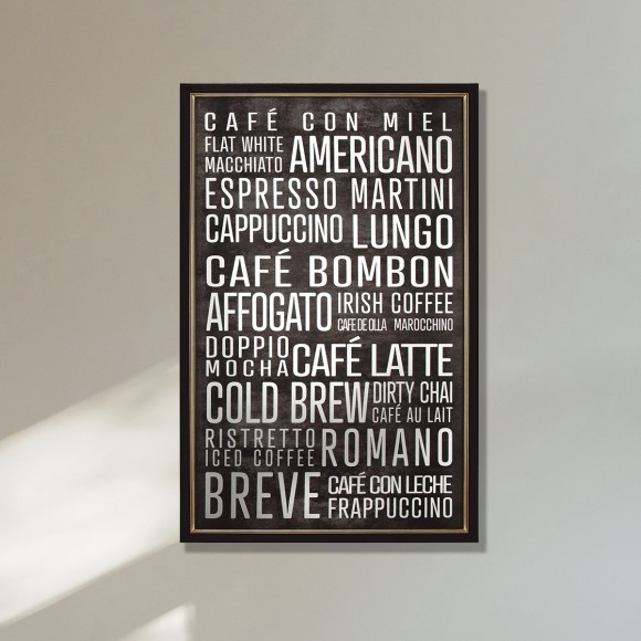 Coffee House Typography Print