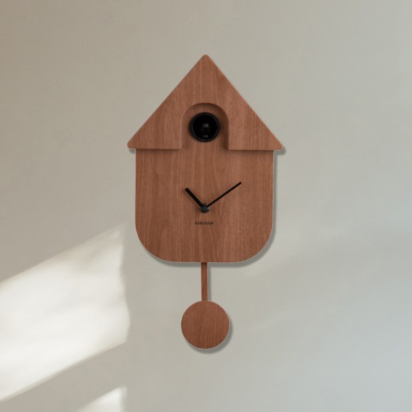Dark Wood Cuckoo Wall Clock