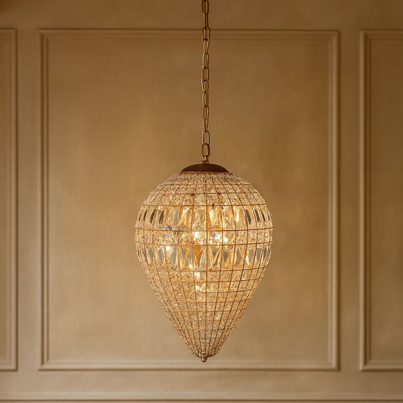 Drop Crystal Chandelier - Medium