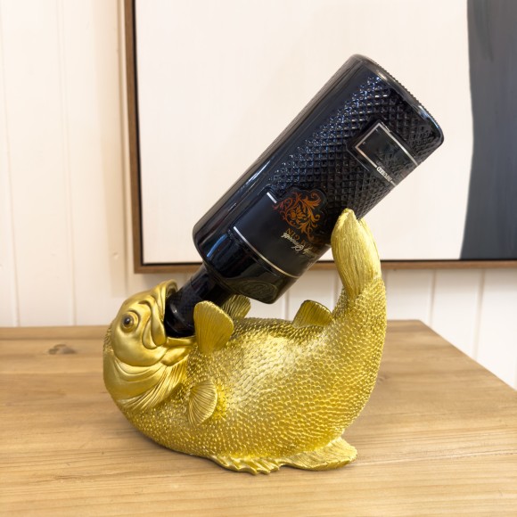 Gold Fish Wine Bottle Holder