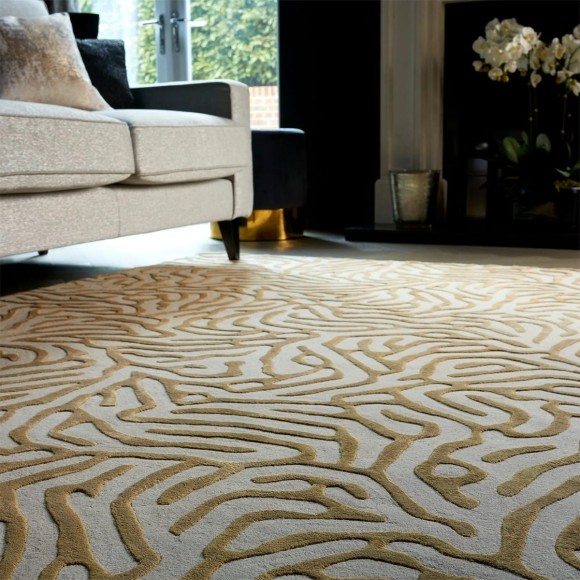 Gold Reef Print Rug - 170x240cm