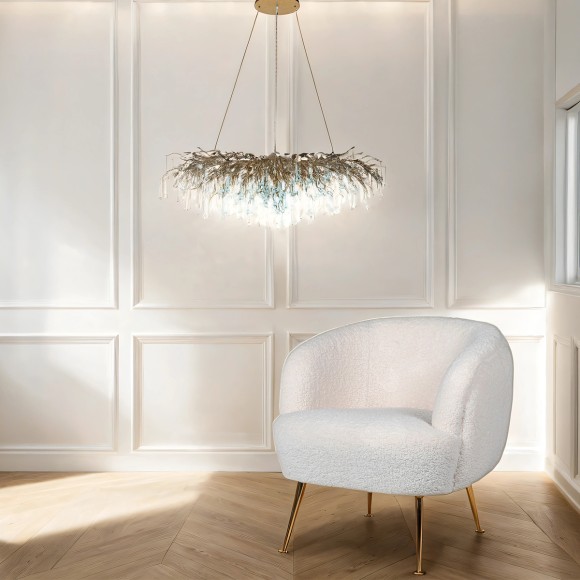 Gold Water Droplet Chandelier 