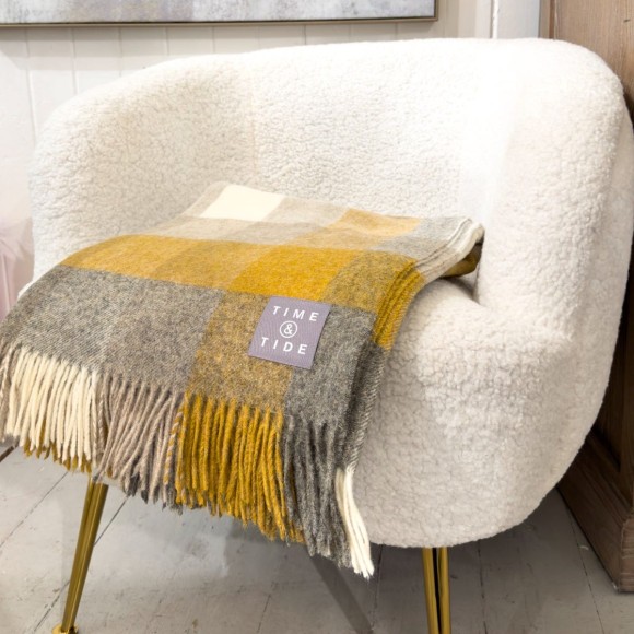 Harlequin Mustard Throw