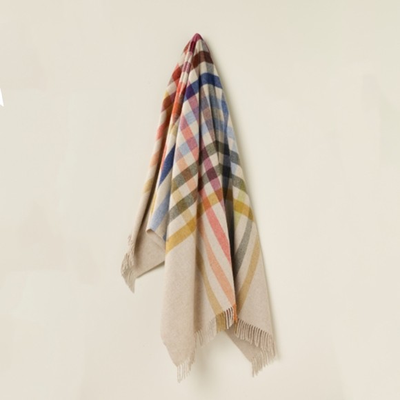 Henley Beige Multicolour Throw