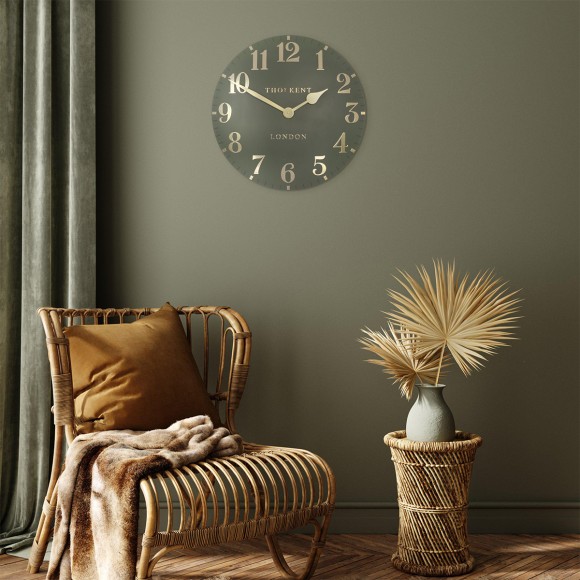 Thomas Kent 20" Arabic Wall Clock - Lichen 