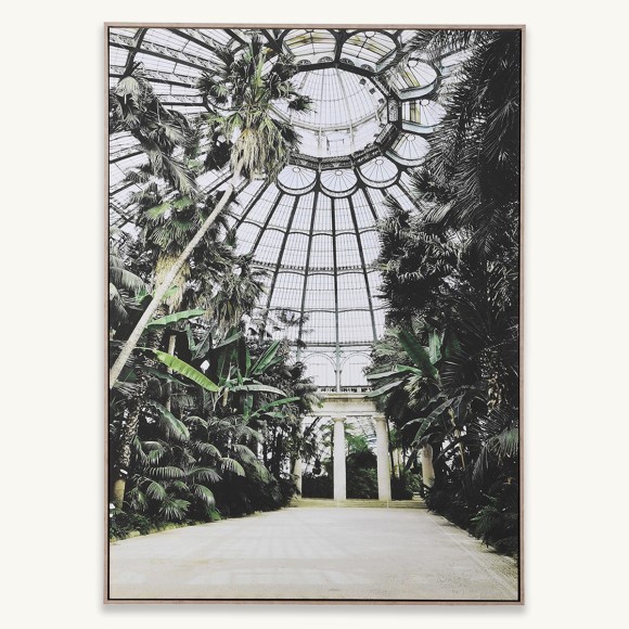 Lush Green Glasshouse Canvas