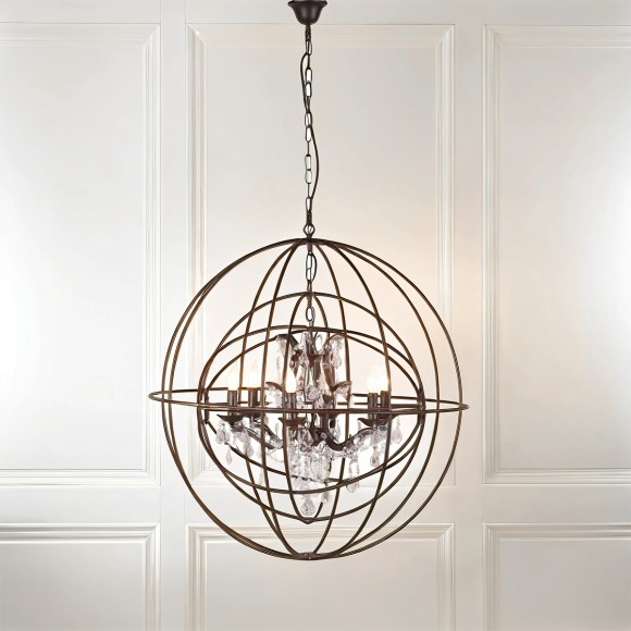 Metal Sphere Chandelier