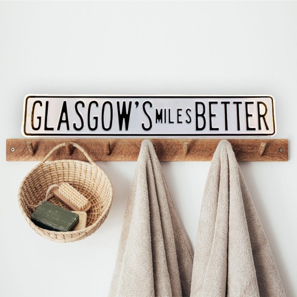 Car Plate Sign - Glasgow's Miles Better