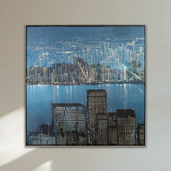 Night Life Skyline Wall Art