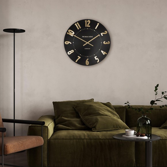 20" Mulberry Wall Clock - Noir 