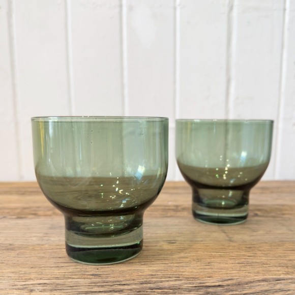 Green Glass Tumbler (Sold Individually)