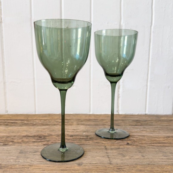 Green Gin Glass (Sold Individually)