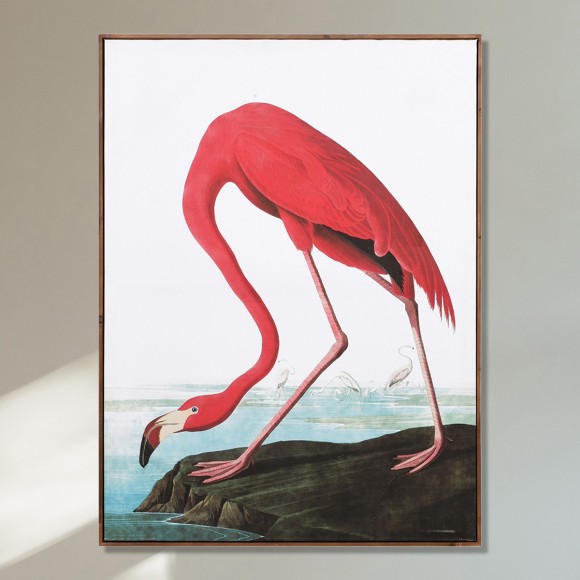 Bold Pink Flamingo Print 