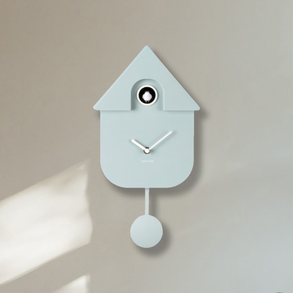 Pastel Blue Cuckoo Wall Clock 