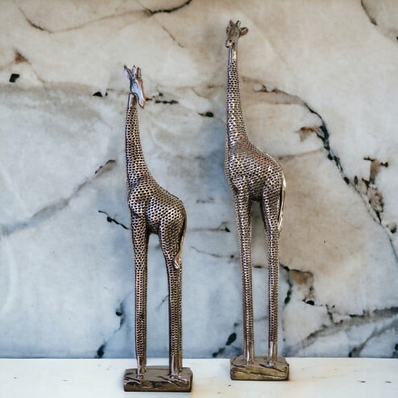 Slim Silver Giraffe L