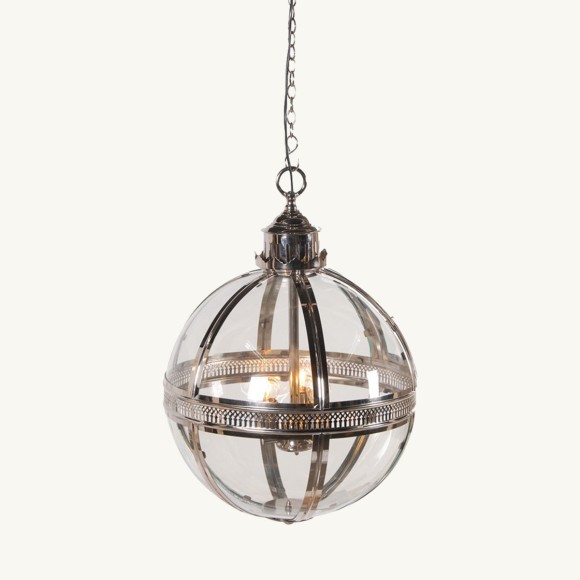 Silver Glass Ball Light