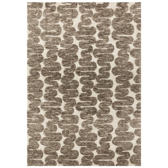 Beige & Cream Squiggle Rug - 160x230cm