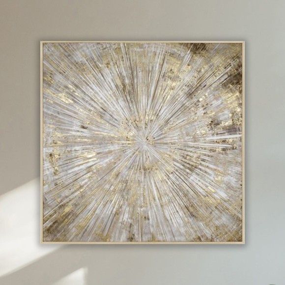 Starburst Flair Metallic Gold Picture