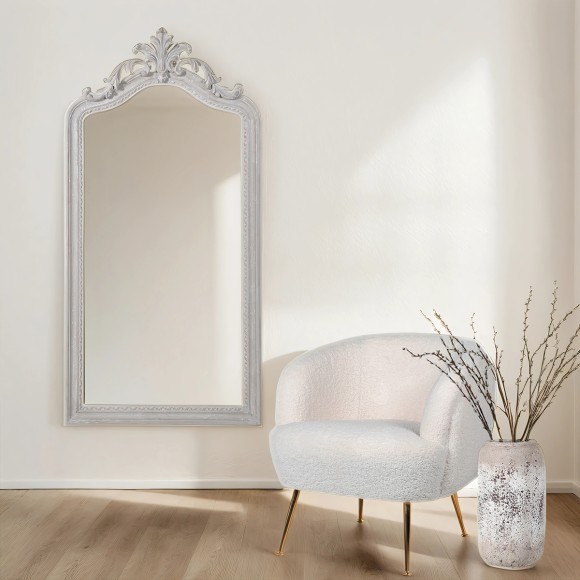 Tall Classical White Mirror