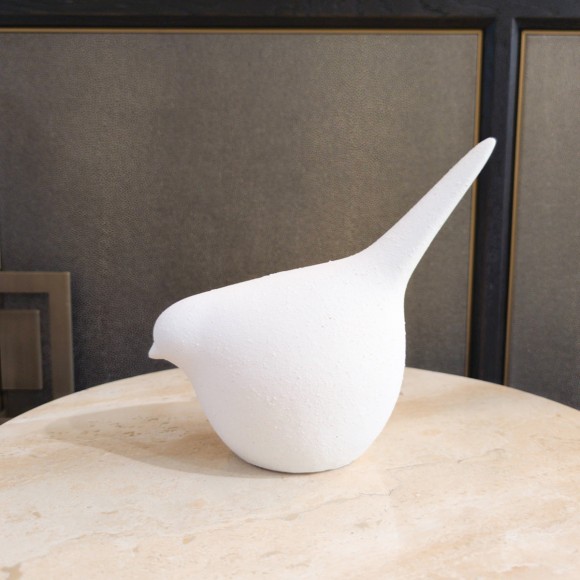 White Concrete Bird