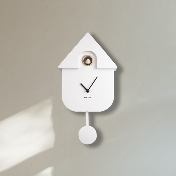 White Cuckoo Clock 