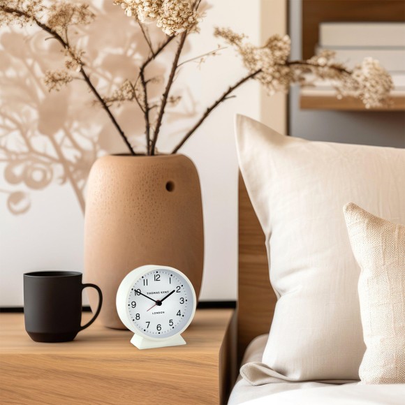 4" Puffin Alarm Clock Snowberry White