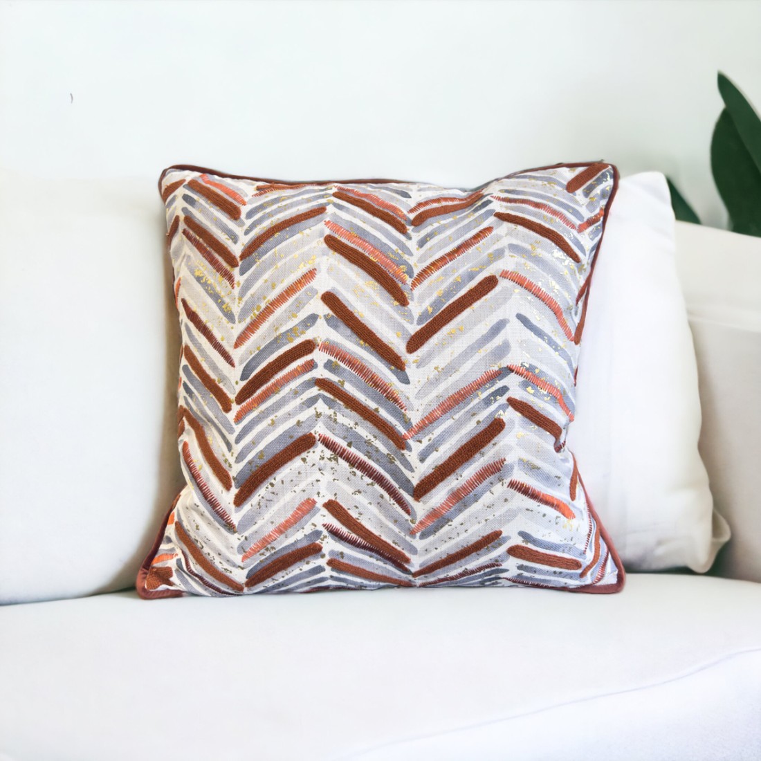 Grey and gold pillows sale