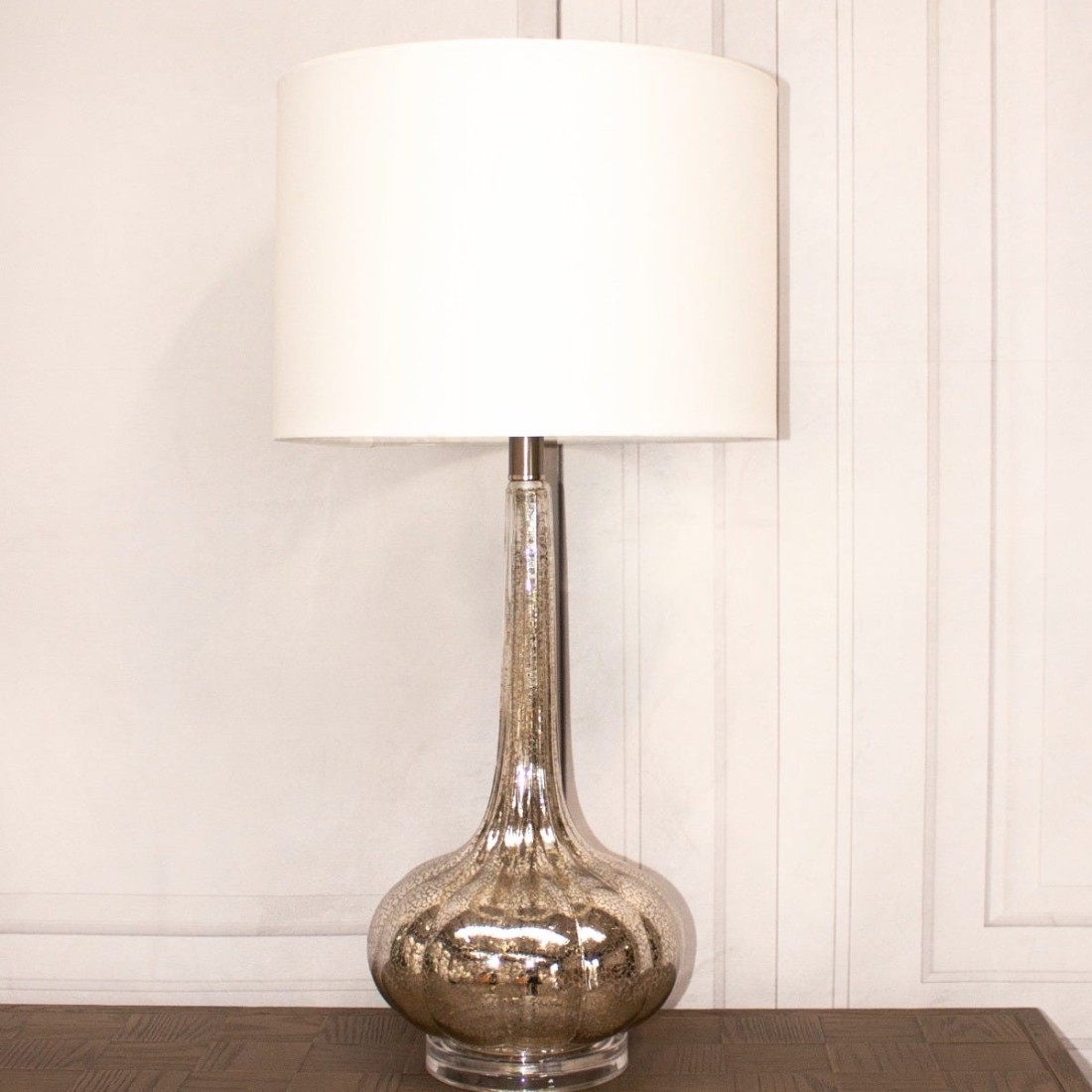 Silver hot sale crackle lamp