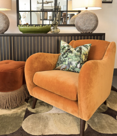 Product Highlight: The Marmalade Harriet Velvet Accent Chair