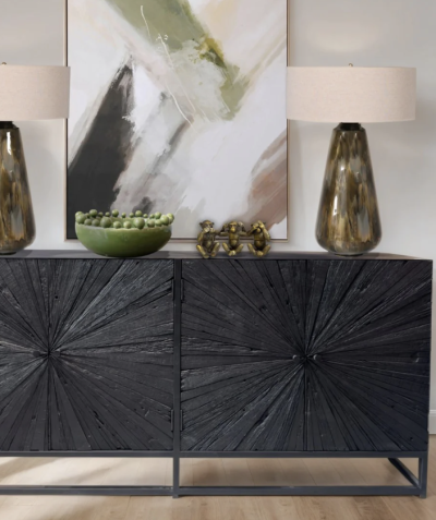 Product Highlight: Black Starburst 4 Door Sideboard 