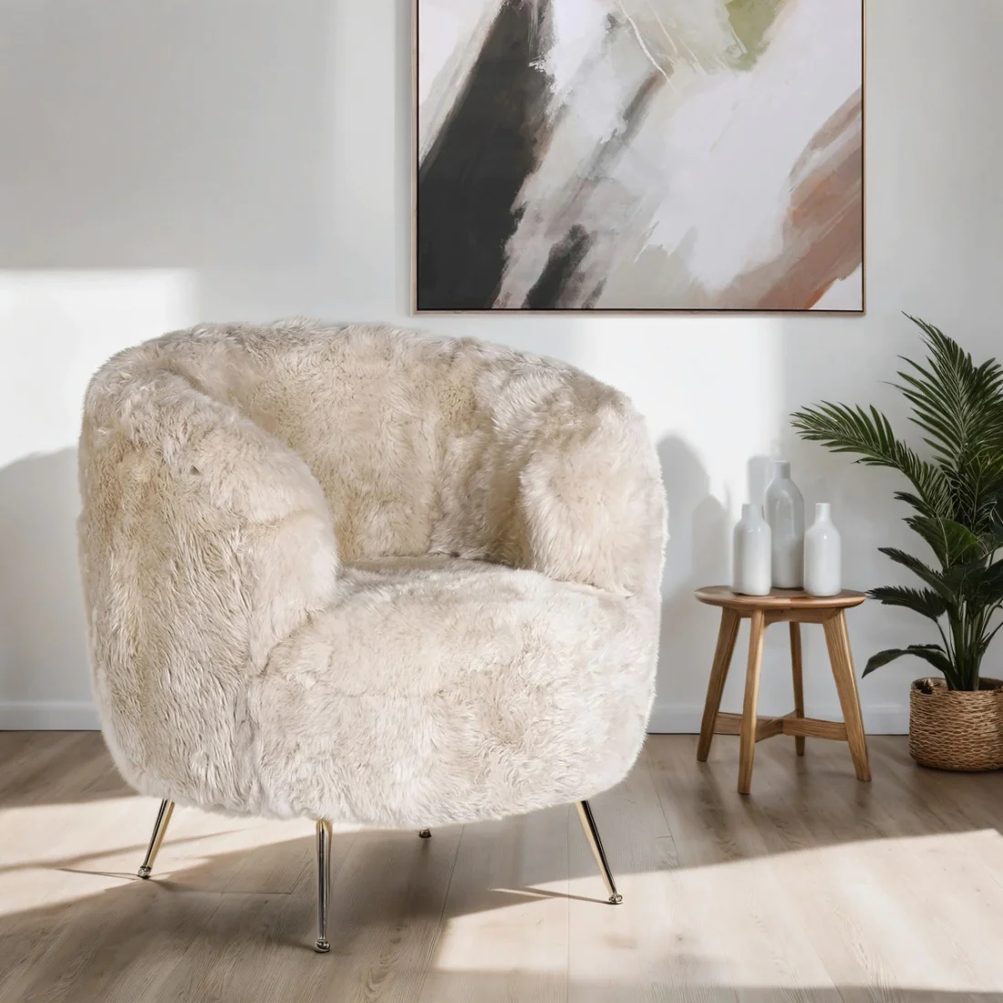 Sheepskin chair discount
