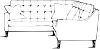 specification drawing of jonah corner sofa 