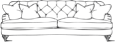 specification drawing of selene extra large sofa