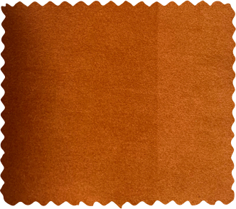 tangerine orange fabric swatch